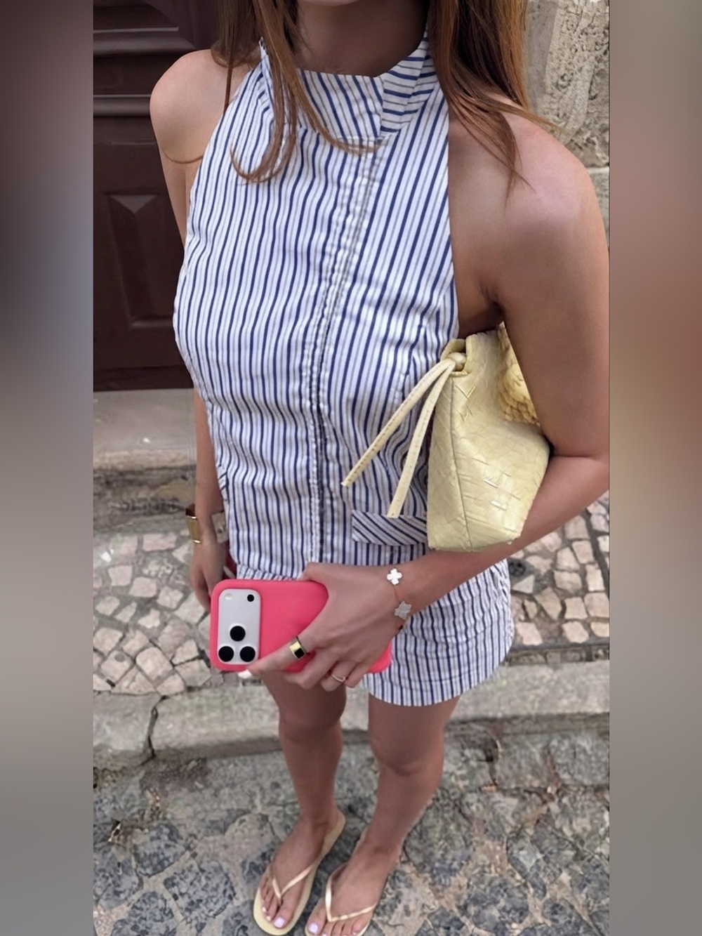 NWT‼️ ZARA STRIPED HALTER TOP